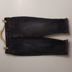 NYDJ size 10P women's crop denim dark blue jeans.